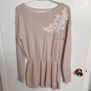 RW&CO. Soft Pink Knit Sweater